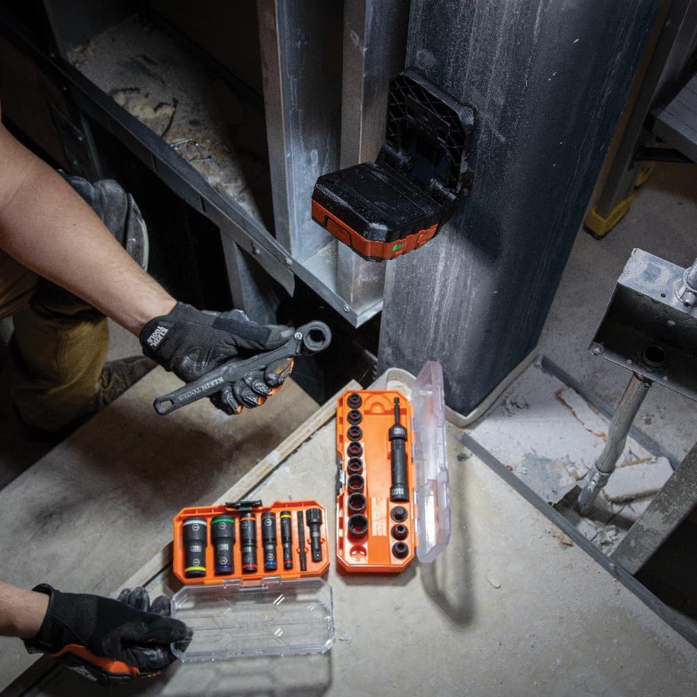 KLEIN TOOLS Luz de trabajo LED recargable 56416, 3 modos, compatible con