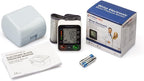 PARAMED Monitor automático de presión arterial de muñeca: kit de presión arterial de brazalete Bp + 2AAA y estuche de transporte - Detector de latidos cardíacos irregulares y función de memoria de 90