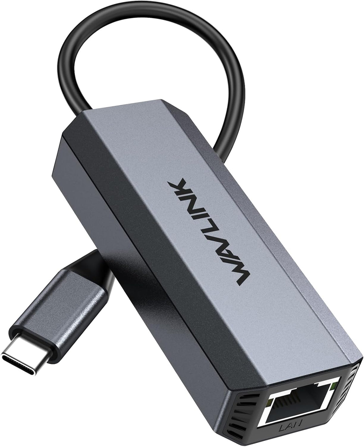 Adaptador USB C a Ethernet 5G, adaptador Ethernet WAVLINK 5G para laptop, compatible con dispositivo tipo C a red para MacBook, XPS, iPad Pro-USB3.1 Gen 2 requerido