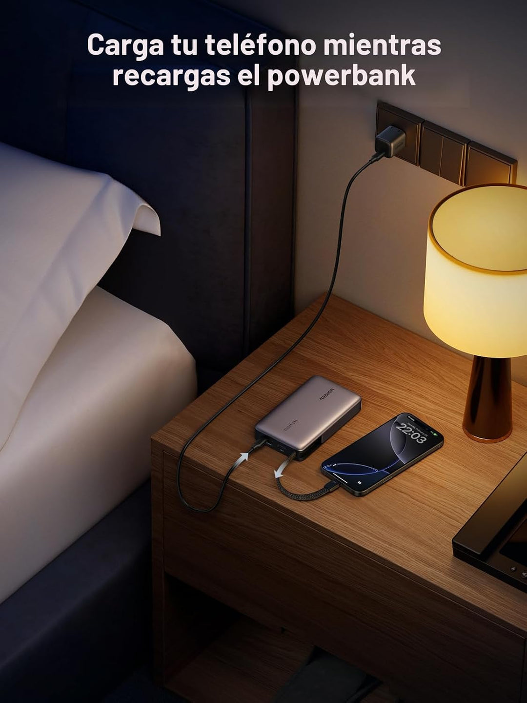 UGREEN Nexode Power Bank, 20000mAh 145W Cargador portátil para port...