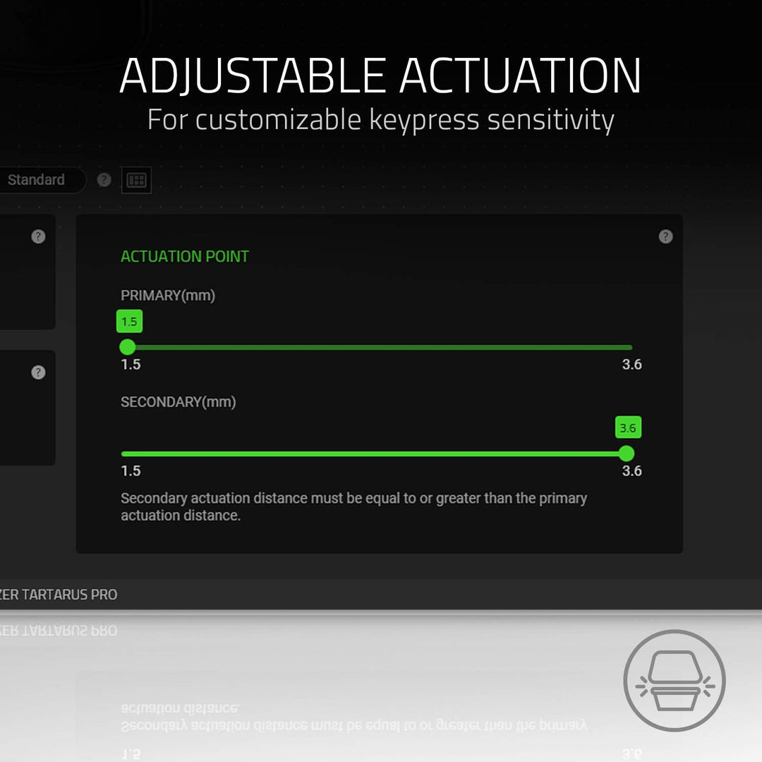 Teclado para juegos Razer Tartarus Pro: Interruptores de tecla anal...