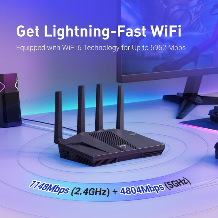 GLiNet GL-MT6000 WiFi 6 Routers de juegos de alta