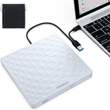 ORIGBELIE Unidad Externa de CD\/DVD para Laptop, Ultra Delgada de 1...