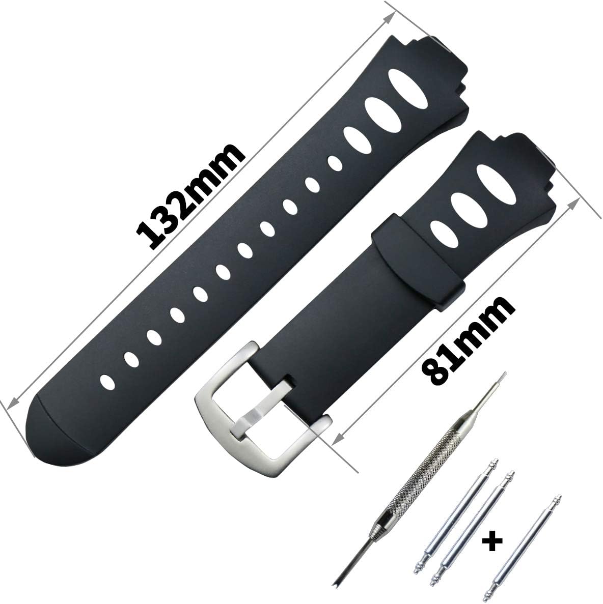 Correas de reloj de goma para hombre de repuesto para SUUNTO Observer SR X6HRM correa de reloj deportivo al aire libre pulsera pulsera accesorios hebilla