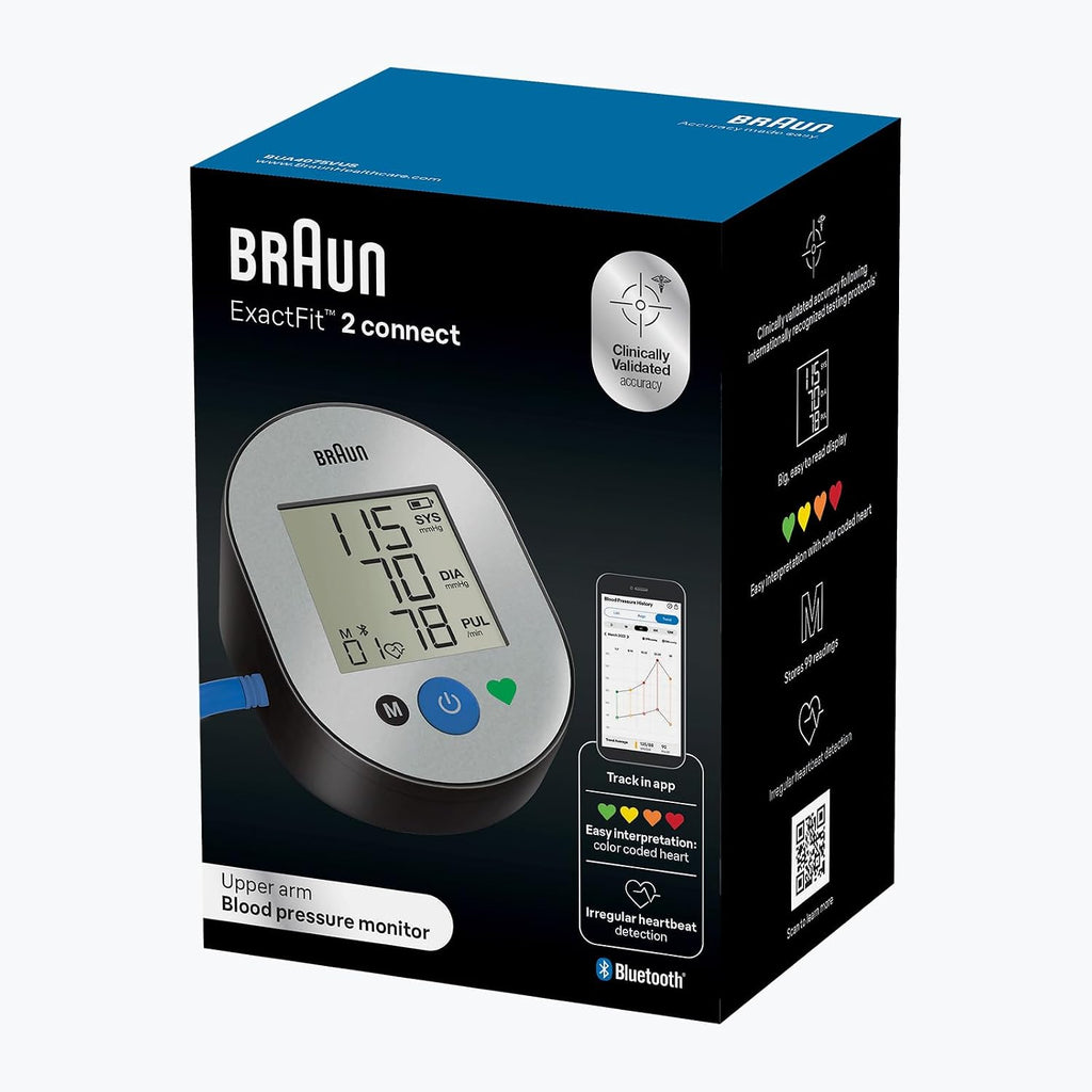 Braun ExactFit 2 Connect Monitor de presión arterial con Bluetooth