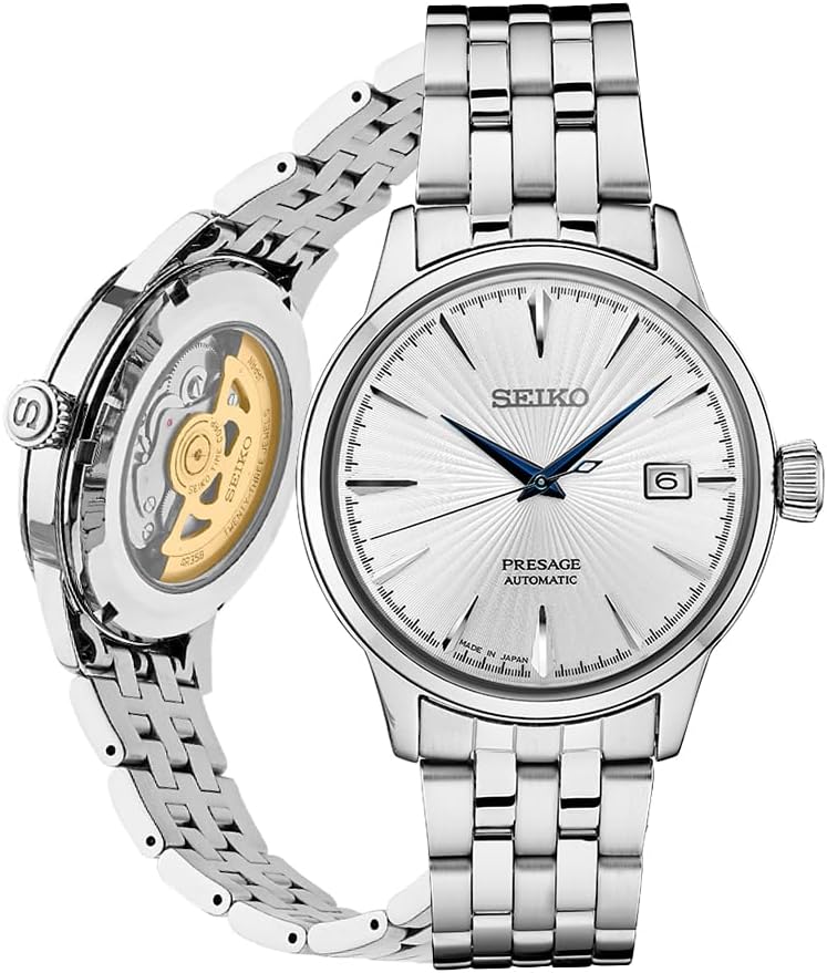 Reloj automático SEIKO para hombre - Presage Cocktail Time - Esfera con patrón