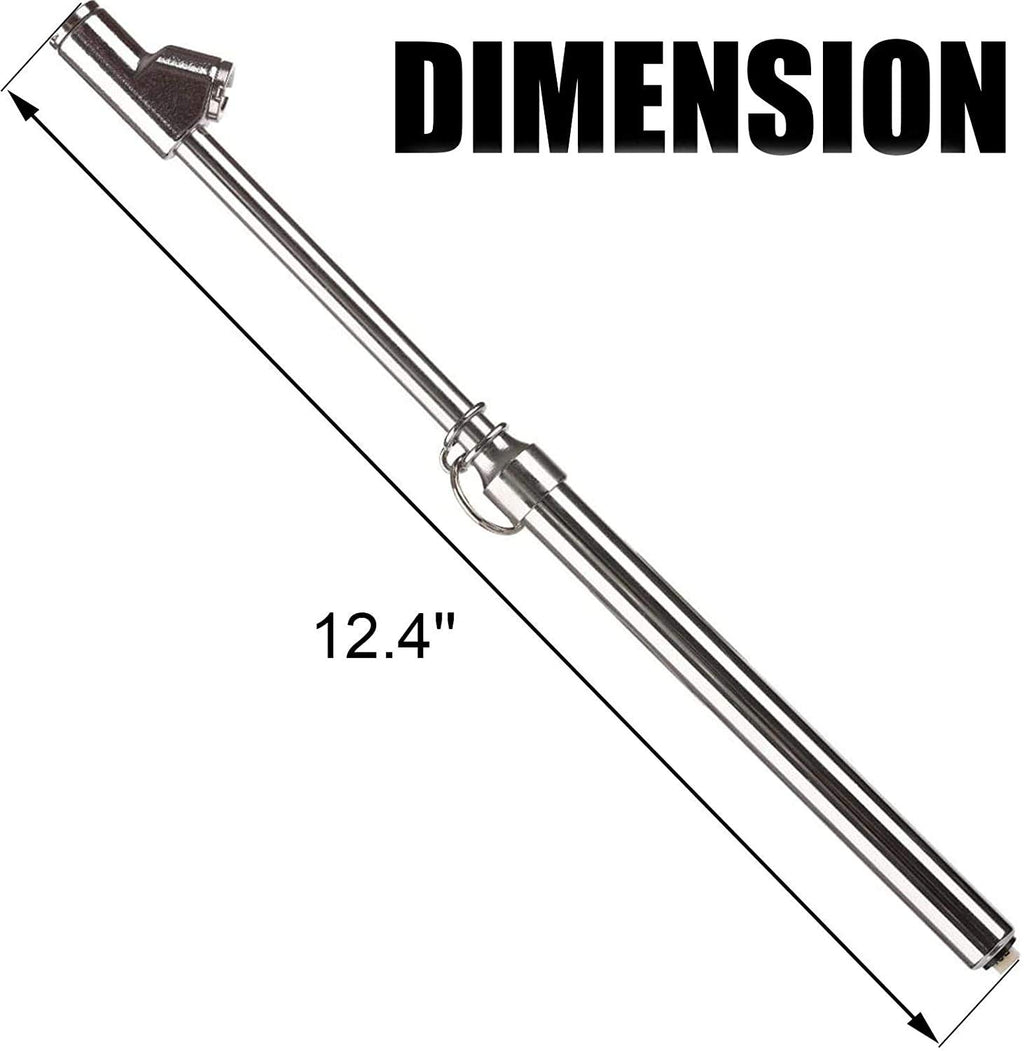 CZC AUTO Medidor de presión de neumáticos, pie recto, resistente, portabrocas de doble cabezal, medidor de aire de servicio automático, 10-150 PSI, 100-1000 KPa para camión, automóvil, caravana,