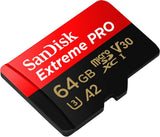 SanDisk - Tarjeta microSDXC Extreme PRO de 64 GB + adaptador SD + R...