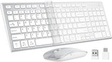 Teclado y ratón inalámbricos, GALENMORO Combo silencioso y silencio...