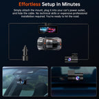 Cámara frontal y trasera, cámara de tablero 4K con tarjeta de 64 GB