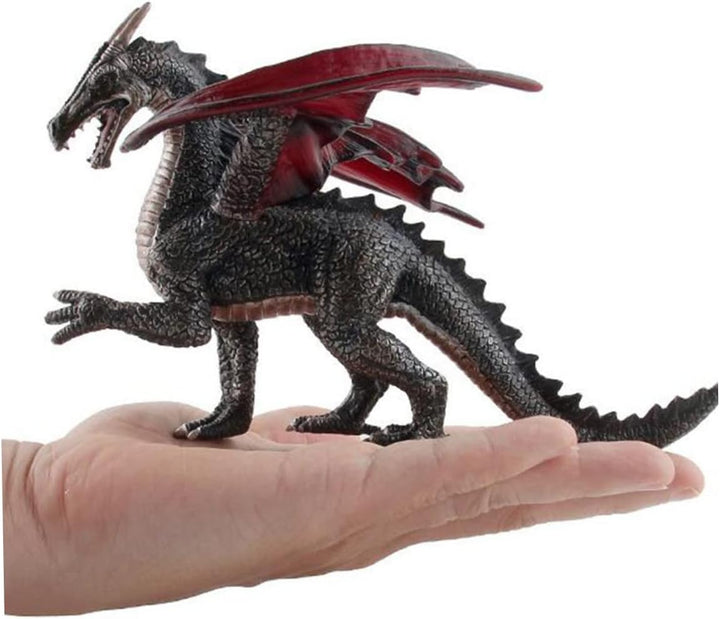NIDONE Mini dinosaurio juguetes de plástico piedra dragón