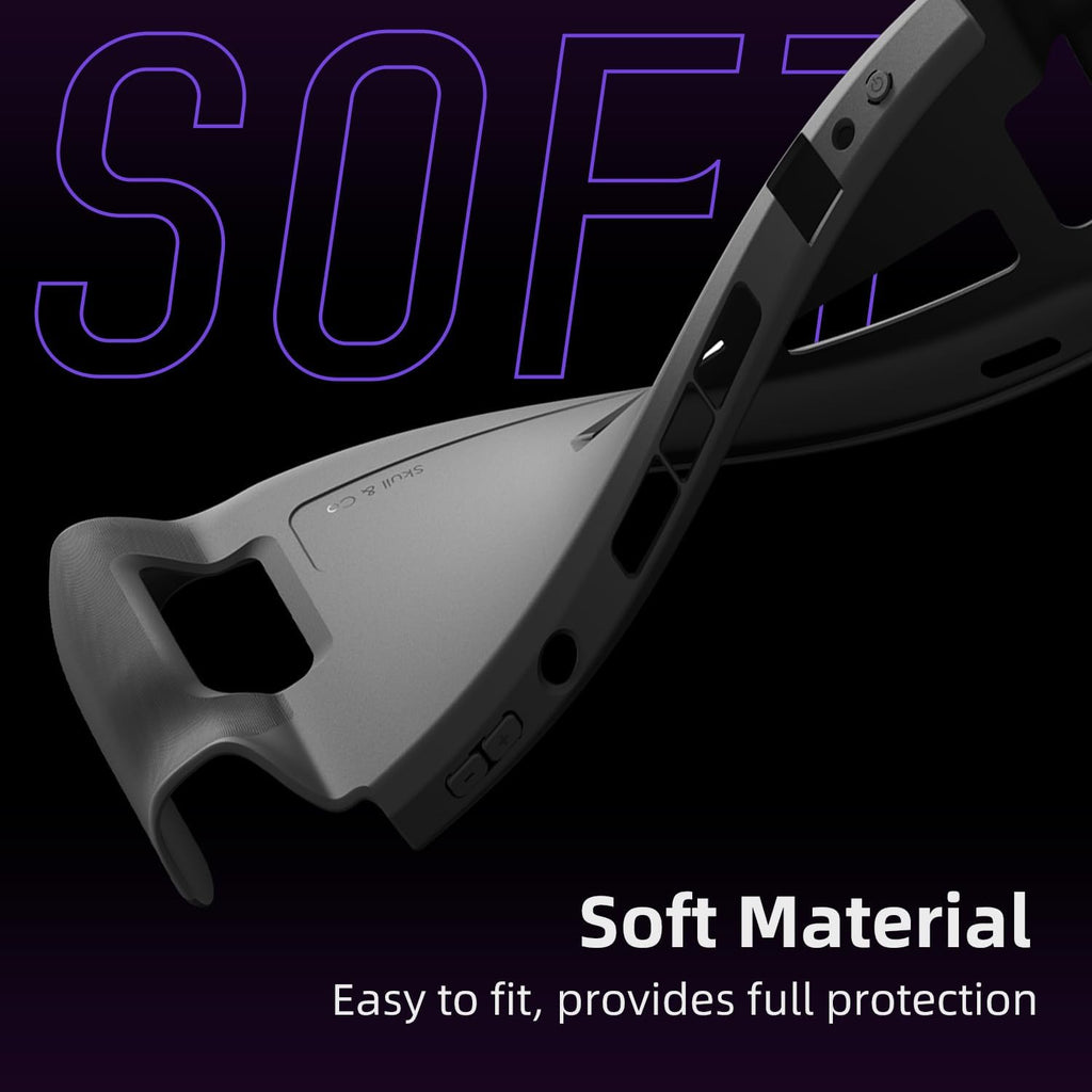 Skull & Co. GripCase SD para SteamDeck: una funda protectora suave con empuñaduras texturizadas, protección completa y soporte, absorción de golpes antideslizante y diseño de cubierta antiarañazos