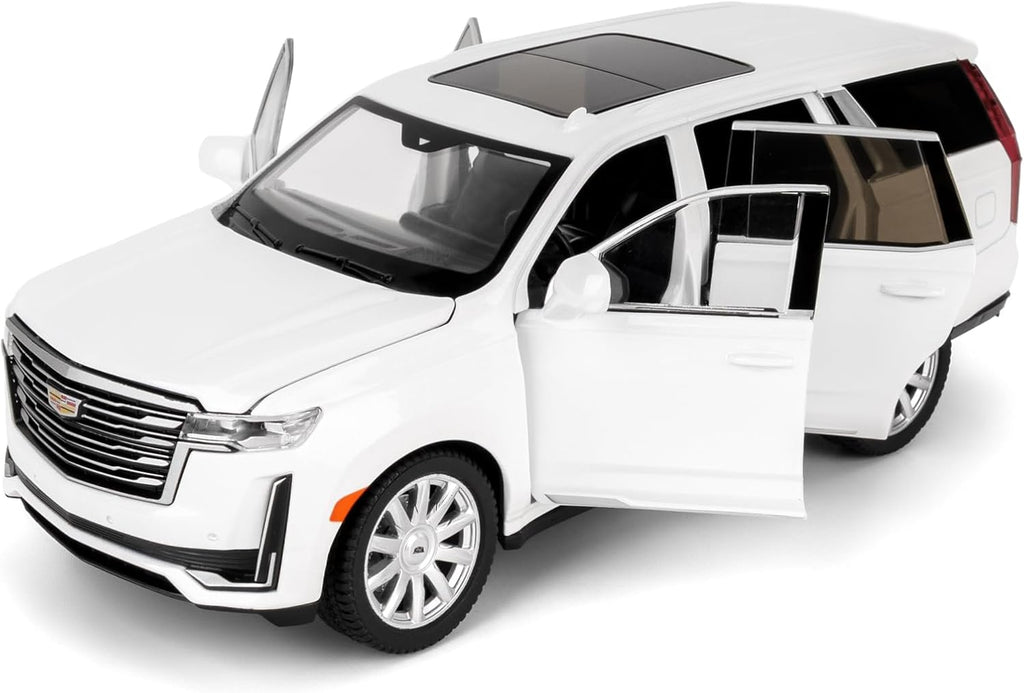1:24 Escalade SUV Modelo Coche, Aleación Diecast Coche Coleccionable Regalo Blanco