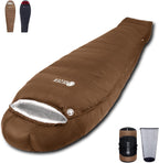 Manta/ Bolso de dormir con temperatura de 0 °C para adultos, camping de clima frío