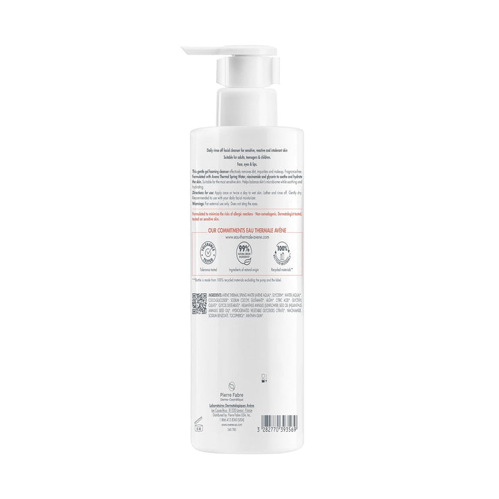 Avène Tolerance Limpiador facial en espuma diario, para todo tipo d...