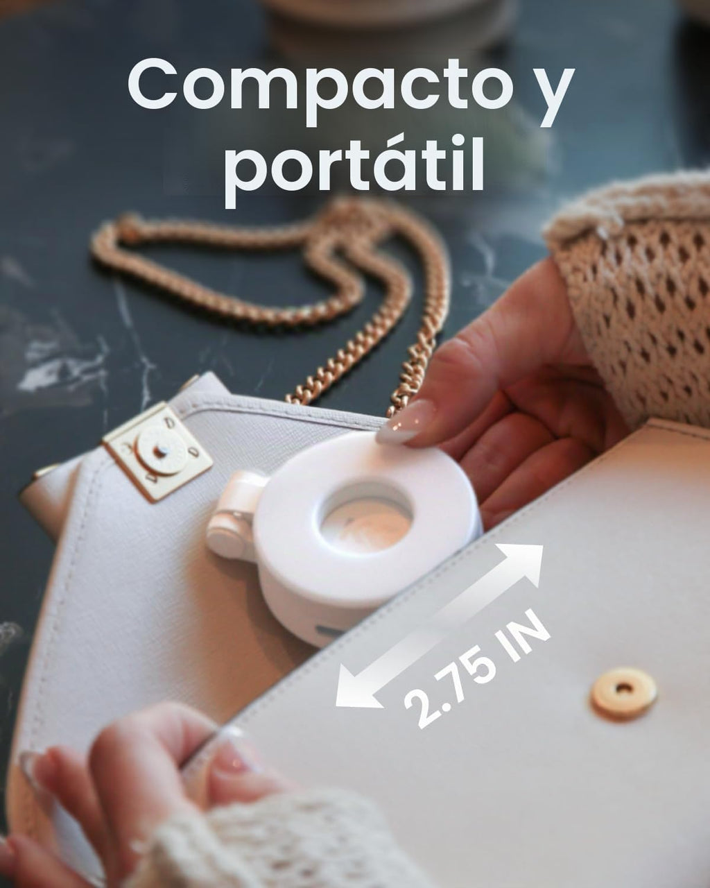 KraftGeek Luz magnética para selfie para iPhone, luz de anillo portátil