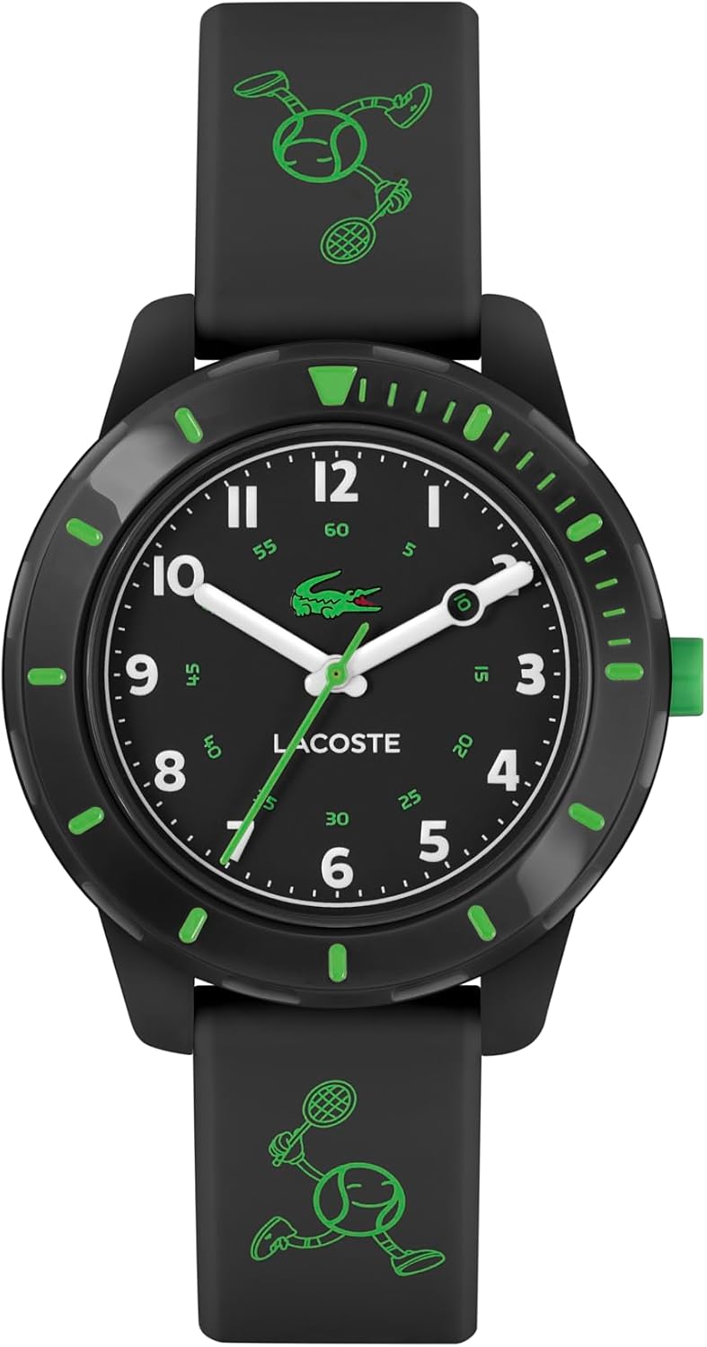 Lacoste Mini Tennis Niños Reloj Deportivo de Cuarzo - Resistente al Agua Hasta 5ATM/50 Metros - Fácil de Leer, Uso Juguetón - 35MM