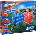 BANZAI: Bump N' Bounce Body Bumpers, Game de Bumping & Bopping, 2 Bumpers Included en Red & Blue, Fun & Safe Cushion Inflatable Surface, para Ages 4 y up