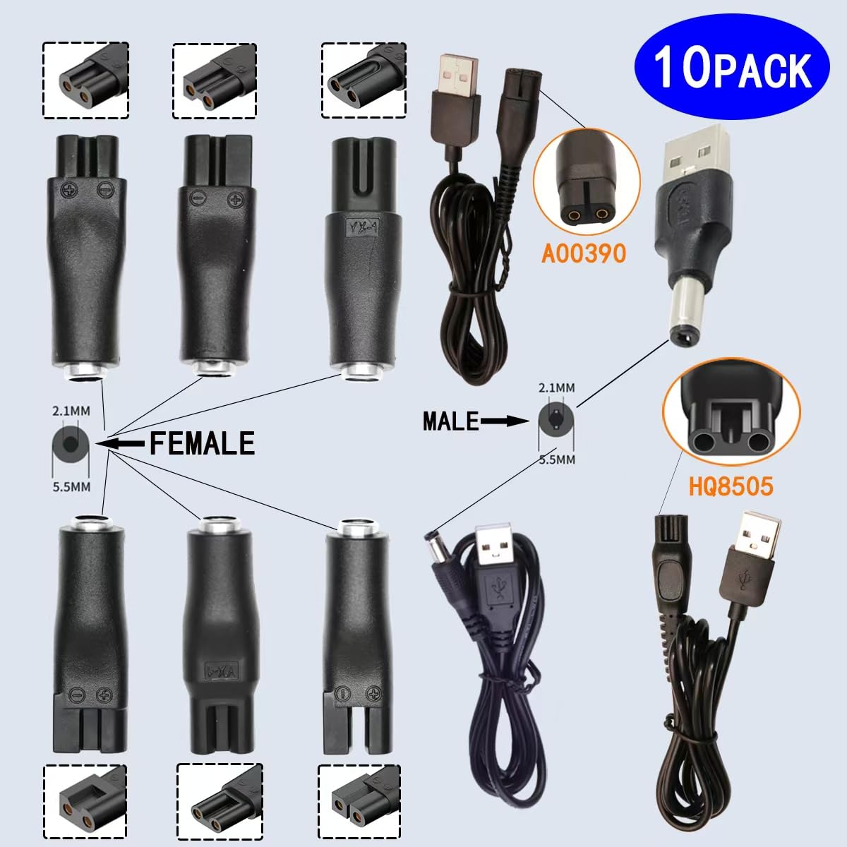 Cable de alimentación 5V Cargador de repuesto El adaptador