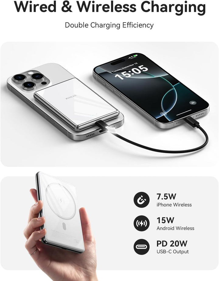 Kuulaa Banco de Energía de 10000 mAh Magsafe Ultra Slim 0.53'&#...