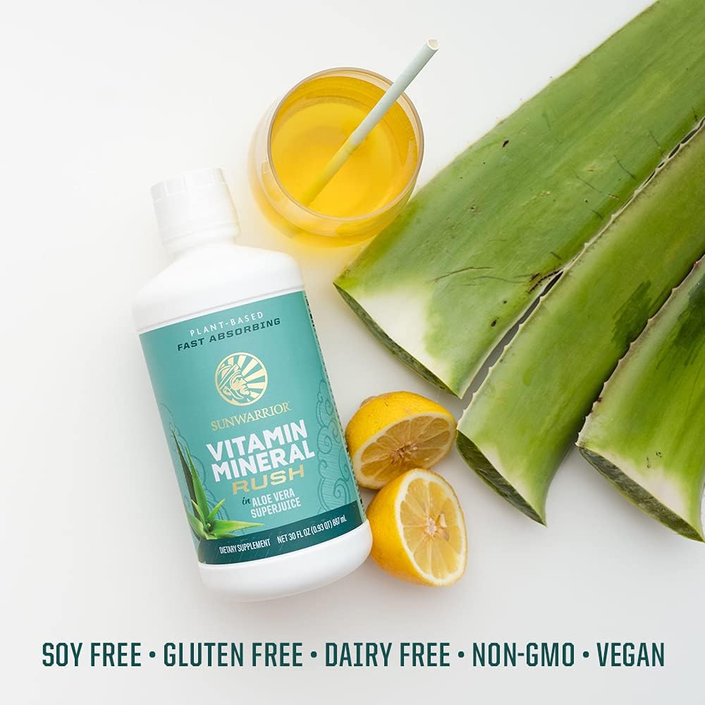 Sunwarrior Suplementos multivitamínicos líquidos y minerales vegano...