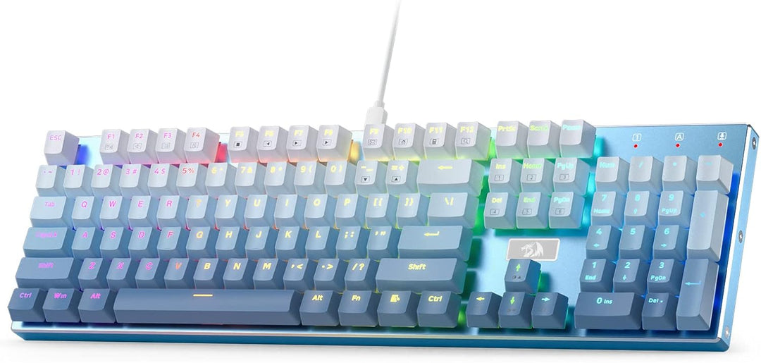 Redragon K556 SE teclado mecánico para juegos con cable y luz poste...