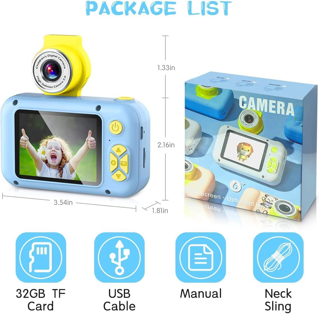 ARNSSIEN Cámara para niños, cámara digital de juguete para niños pe...