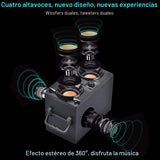 Altavoz Bluetooth portátil de 60 W (pico de 80 W) con doble subwoof...