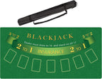 Blackjack Poker - Tapete de mesa de 47 x 23.6 pulgadas
