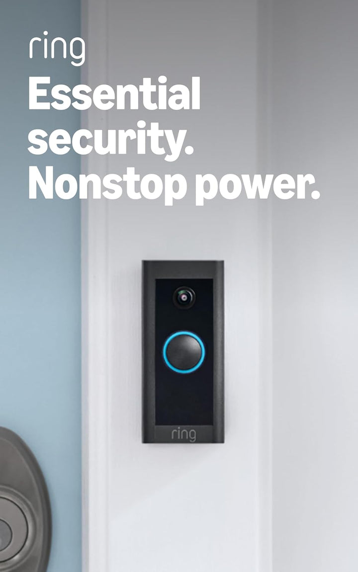 Ring Video Doorbell Wired, Audio bidireccional, detección de movimi...