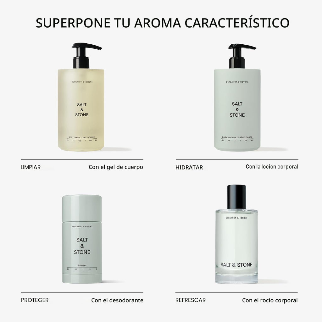 SALT &amp; STONE Desodorante libre de aluminio | Protección extra d...