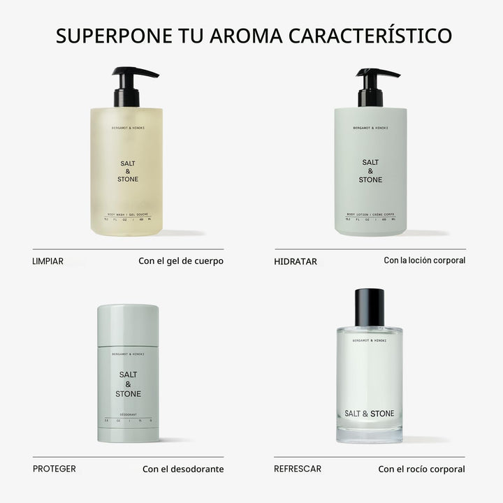 SALT &amp; STONE Desodorante libre de aluminio | Protección extra d...