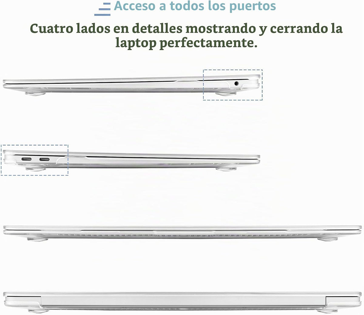 MEEgoodo Funda para MacBook Air de 13.3 pulgadas 2021 2020 2019 201...
