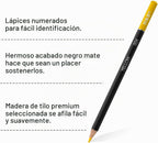 H & B - Juego de 72 lápices de colores, suministros de arte a base de aceite con núcleo suave para adultos y principiantes, ideal para bocetos y sombreado, juego de lápices de dibujo profesional