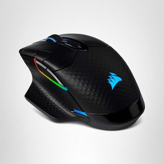 Corsair Dark CORE RGB PRO SE - Ratón inalámbrico FPS\/MOBA para jue...
