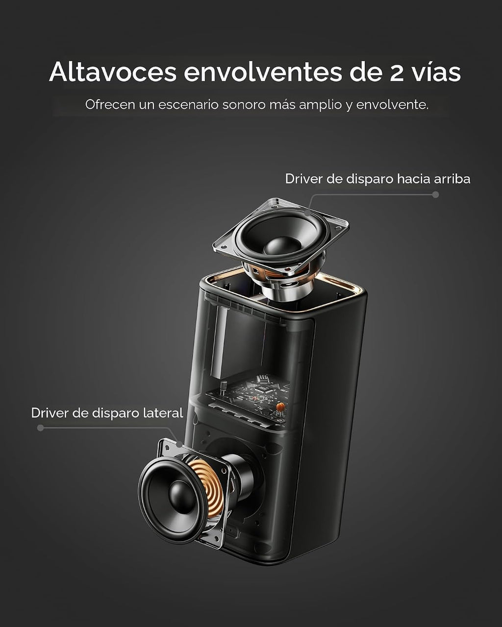 ULTIMEA Skywave X50 5.1.4ch Sistema de sonido envolvente inalámbrado para TV, barra de sonido