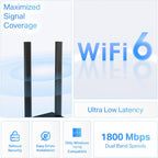 TP-Link Adaptador USB WiFi 6 para PC de escritorio, antena WiFi de doble