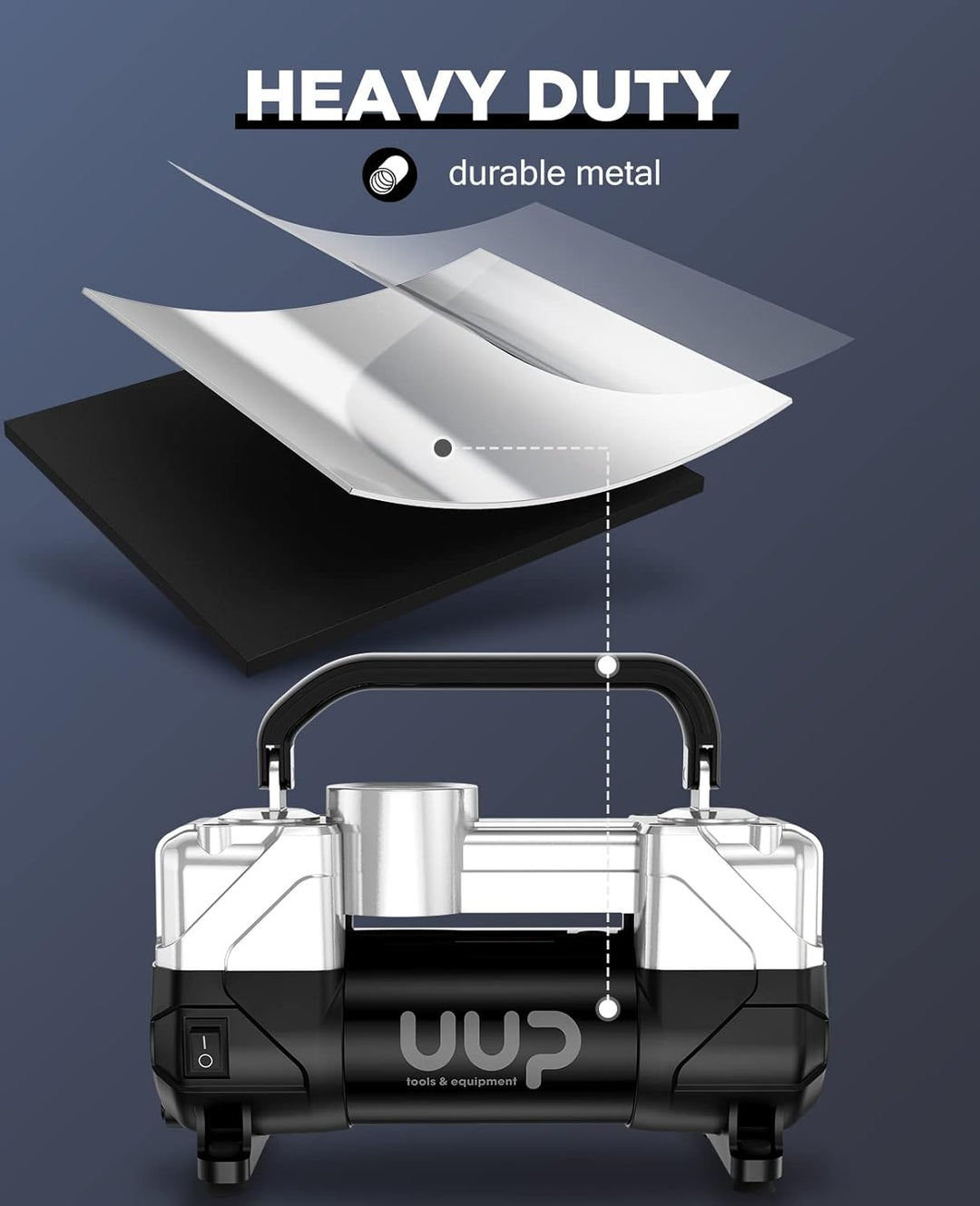UUP Inflador de Neumáticos Compresor de Aire, 150PSI 12V CC Bomba d...