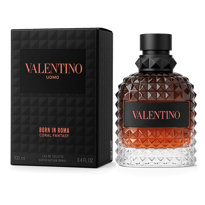 Uomo Born In Roma Coral Fantasy por Valentino para hombre - 3.4 oz...