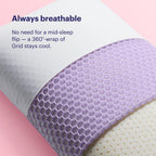 Almohada Purple Harmony - Loft mediano, tamaño King, almohada de gel