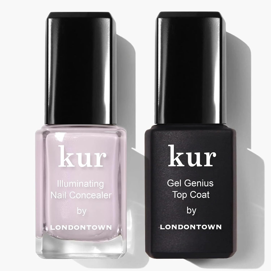 LONDONTOWN Corrector de uñas y gel Genius Top Coat Duos, ilumina e...