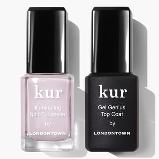 LONDONTOWN Corrector de uñas y gel Genius Top Coat Duos, ilumina e...