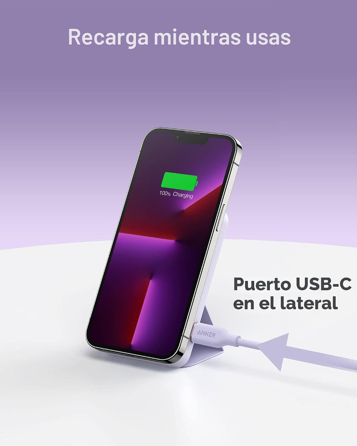Anker - Batería magnética 622 (MagGo), cargador portátil inalámbric...