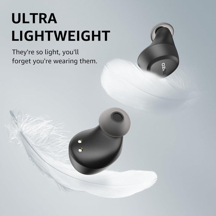 TOZO Auriculares inalámbricos A1 Bluetooth 5.3 de peso ligero en el...