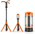 OGERY - Luz de camping recargable de 10000 mAh con soporte