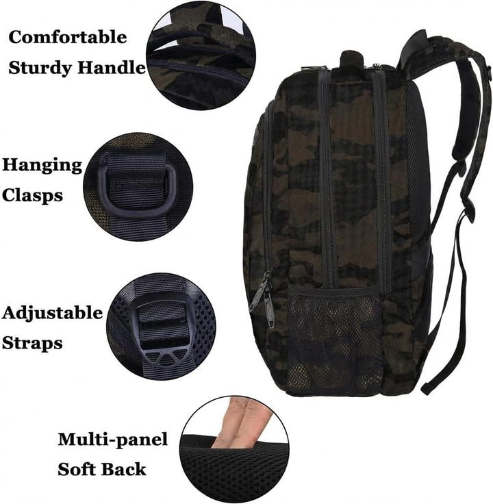 MATEIN - Mochila para laptop de 15.6 pulgadas, resistente mochila d...