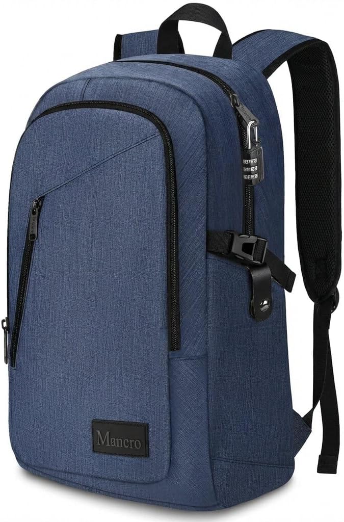 Mancro Mochila para laptop, mochila de negocios de 15.6 pulgadas, r...