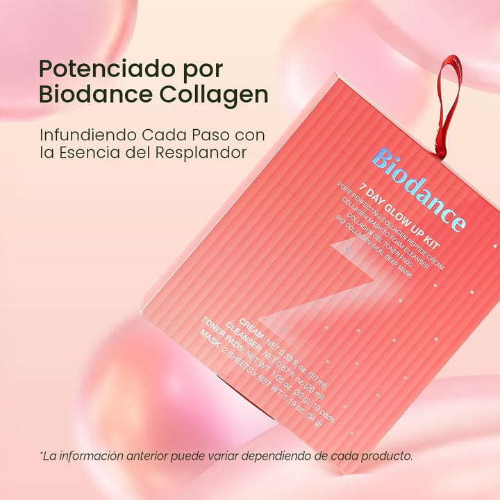 BIODANCE Kit de brillo para 7 días: juego de regalo de colágeno par...