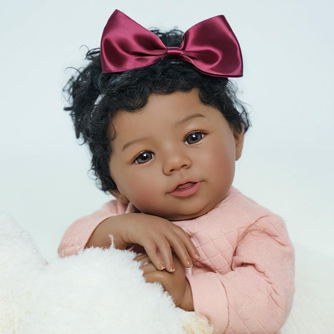 KSBD - Muñeca Reborn realista de bebé niña negra \u2013 Muñeca reci...
