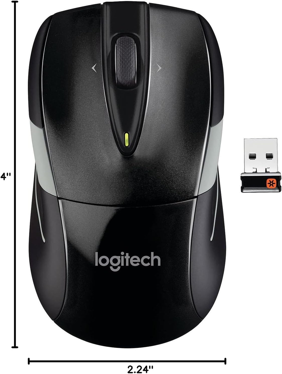 Mouse inalámbrico de Logitech M525, Negro \/ Gris Paquete de 10